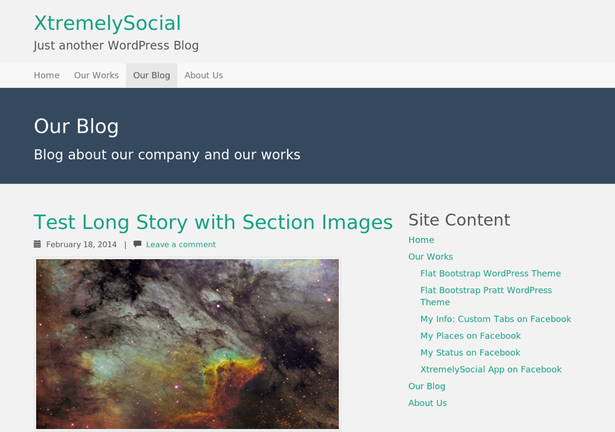 Flat Bootstrap WordPress Theme v1.7 Released